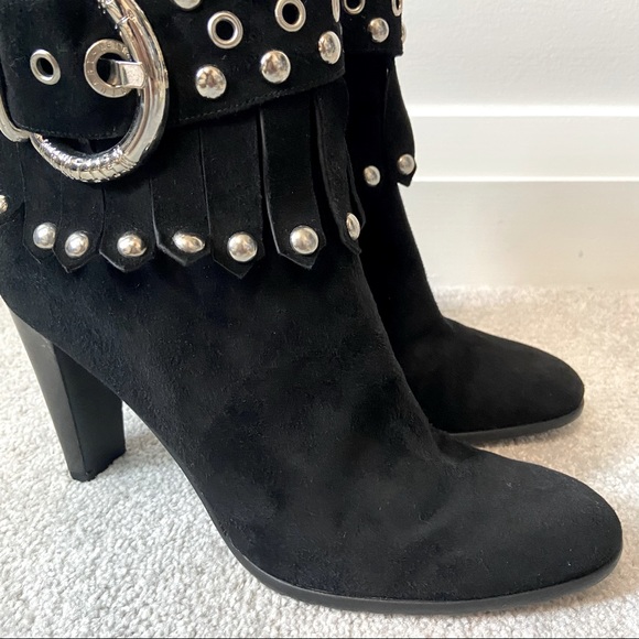 STUART WEITZMAN Women’s Ankle Black Leather Boots - Size: 38.5 - Picture 9 of 16